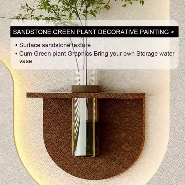 "Modern Glow: Illuminated Wall Art with Natural Accents"