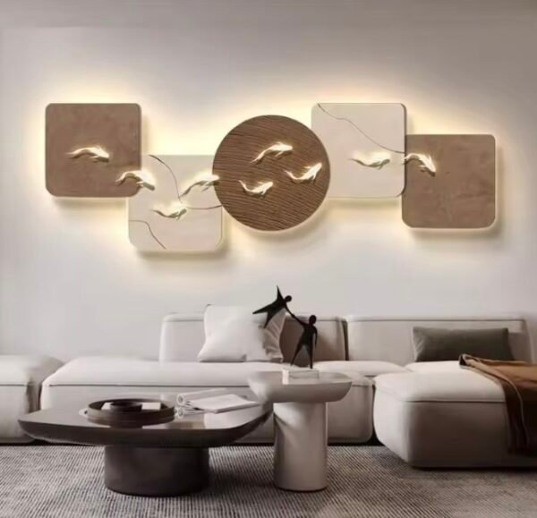 Lunar Glow Modern LED Wall Art