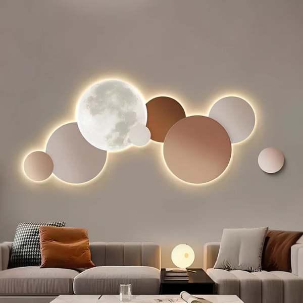 Lunar Modern LED Wall Art