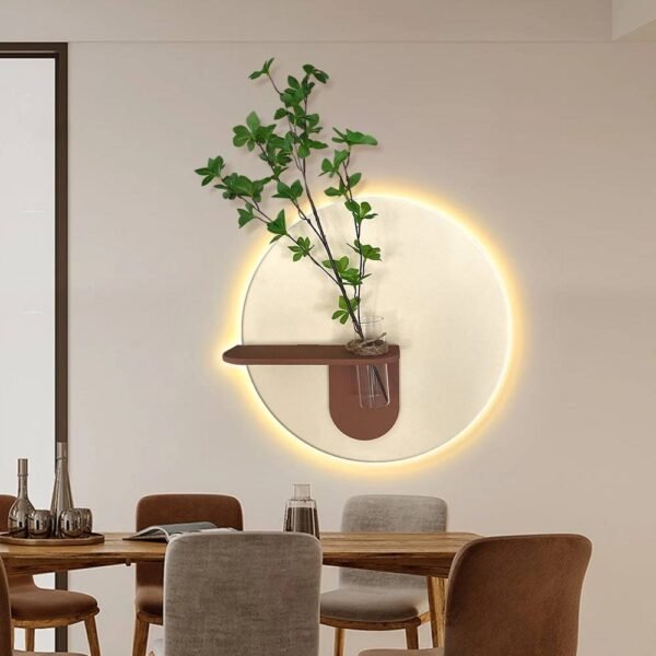 Home decoration Modern luxury LED light painting MDF 3D sandstone painting wall art wall painting