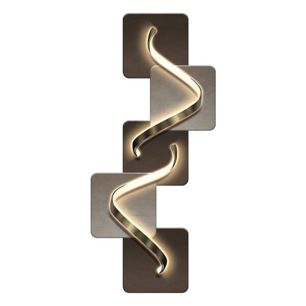 Modern Wall-Mounted LED Light Sculpture